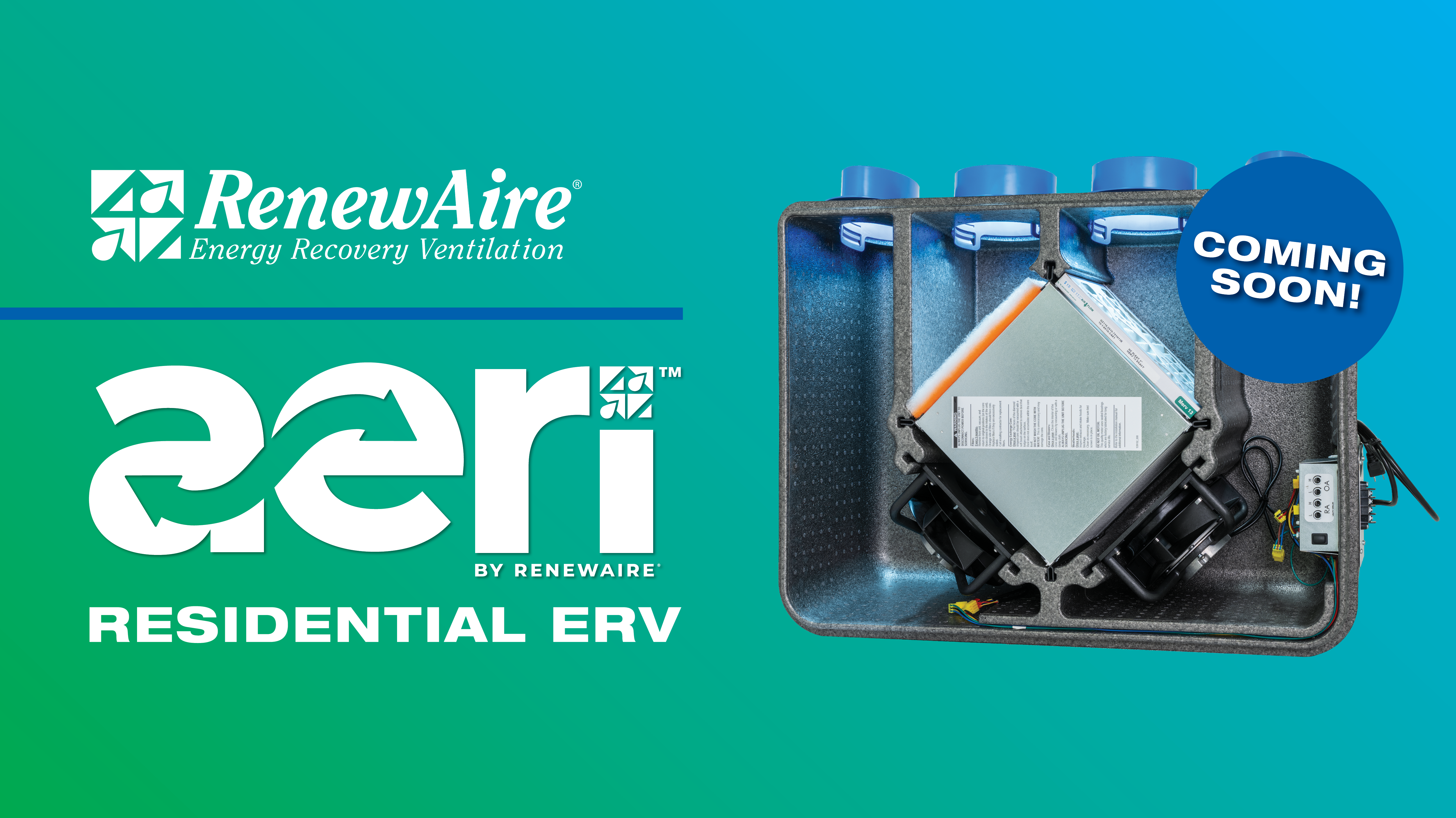 RENEWAIRE INTRODUCES LIGHTWEIGHT EPP FOAM CABINET ERV SERIES