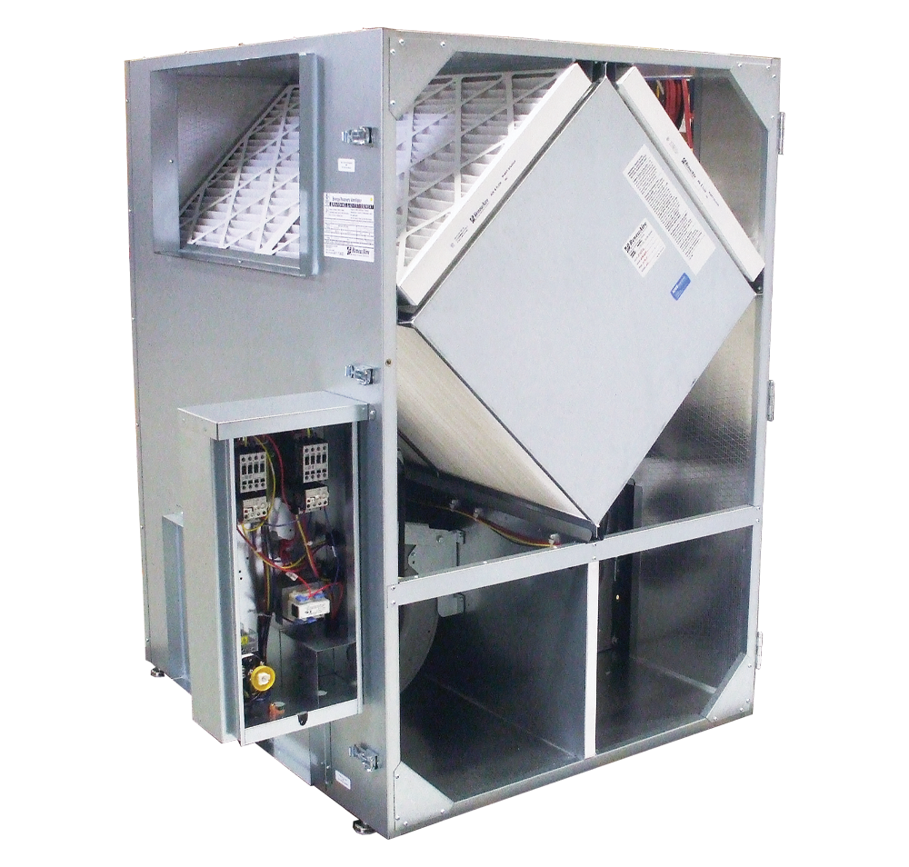 RenewAire HE2XINV indoor commercial energy recovery ventilator ERV