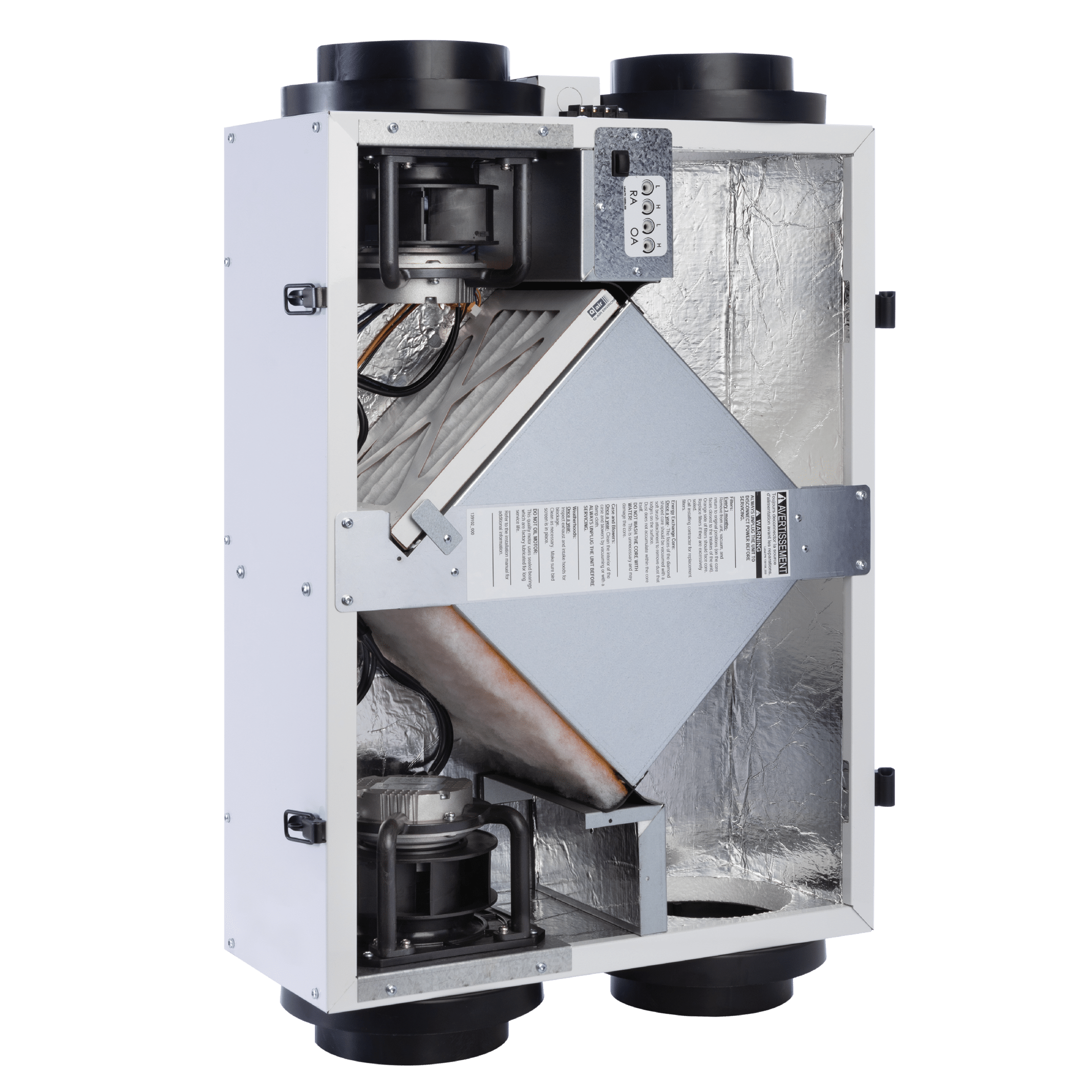 RenewAire's SL75 is a residential ERV that is certified for light commercial. This energy recovery ventilator has a CFM range of 30-130.