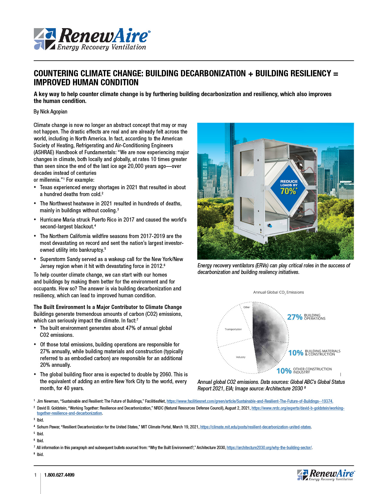 Countering Climate Change: Building Decarbonization