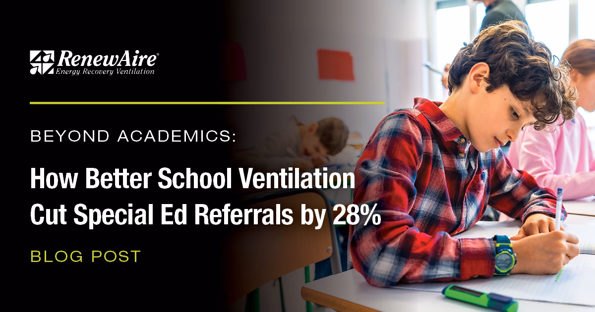 Les écoles qui modernisent leurs systèmes CVC pour améliorer la ventilation ont constaté un meilleur comportement des élèves et de meilleurs résultats d'apprentissage.
