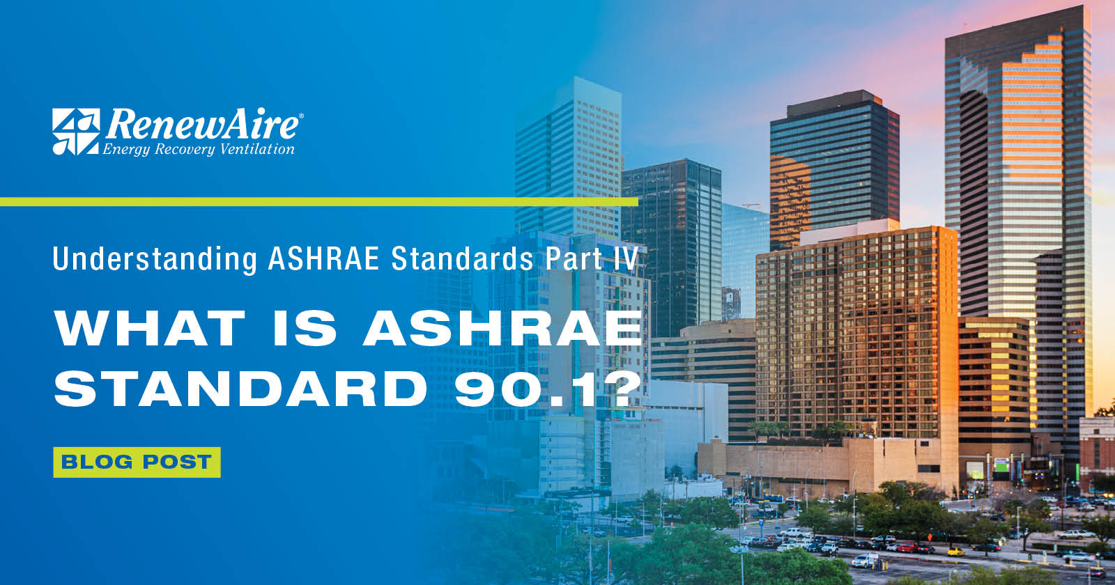 ASHRAE Standard 90.1 establishes guidelines for reducing energy consumption in commercial buildings. This article provides an overview of ASHRAE Standard 90.1 and demonstrates how energy recovery ventilators (ERVs) can play a key role in meeting the standard's requirements.