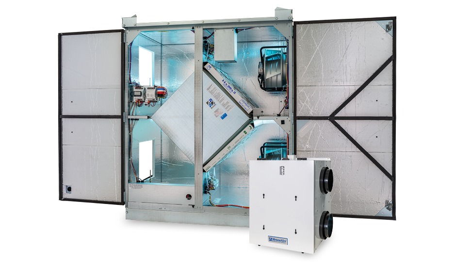A photo of RenewAire ERVs that are suitable for animal shelters and veterinary clinics.
