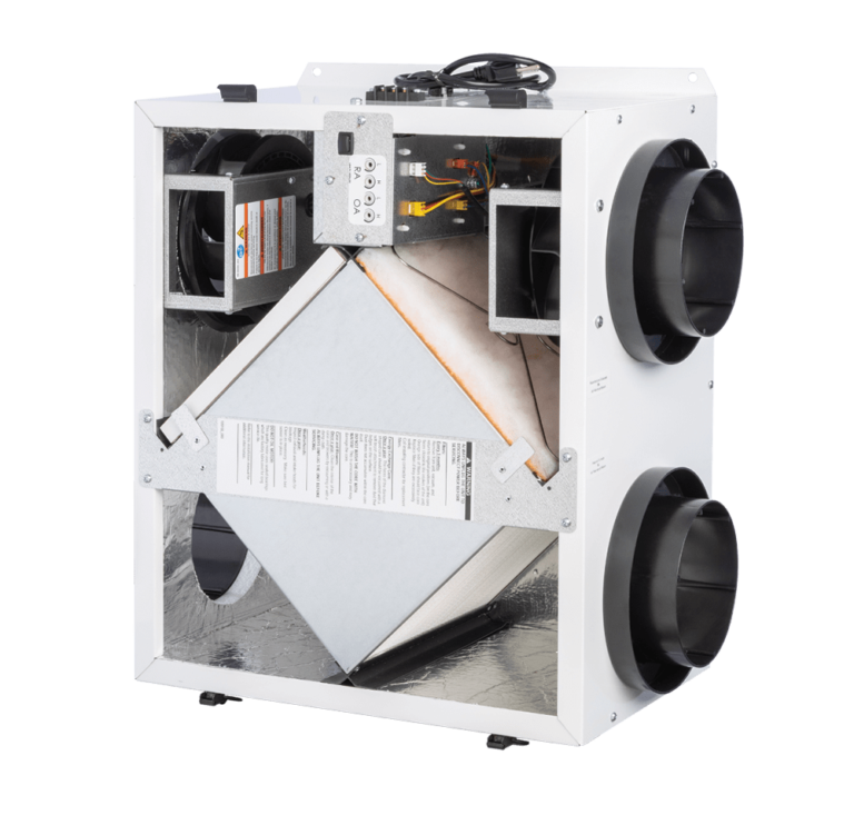 Install a RenewAire EV Premium M commercial ERV to meet nail salon ventilation requirements and exhaust out chemical vapors